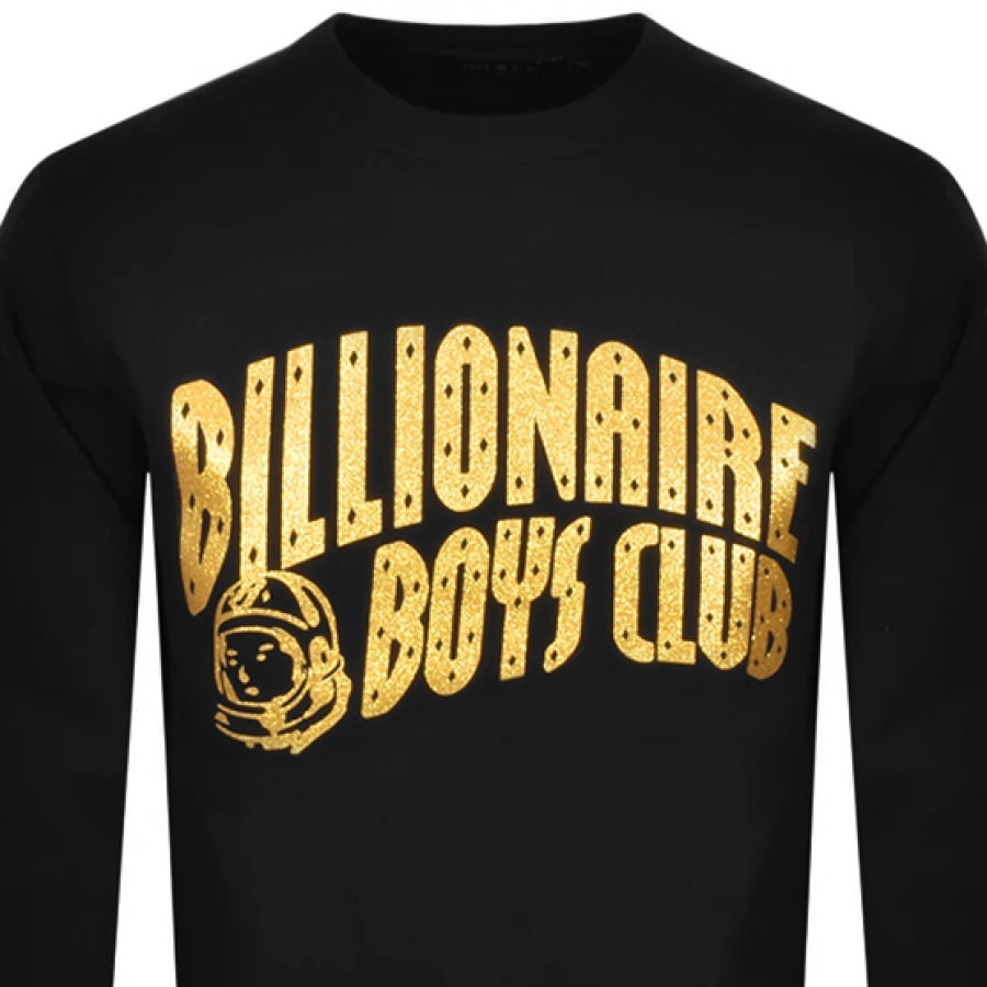 Alternative Image for ProductBillionaire Boys Glitter Sweatshirt Black Gold2